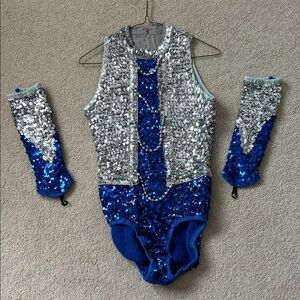 Sparkling Blue and Silver Kids Costume